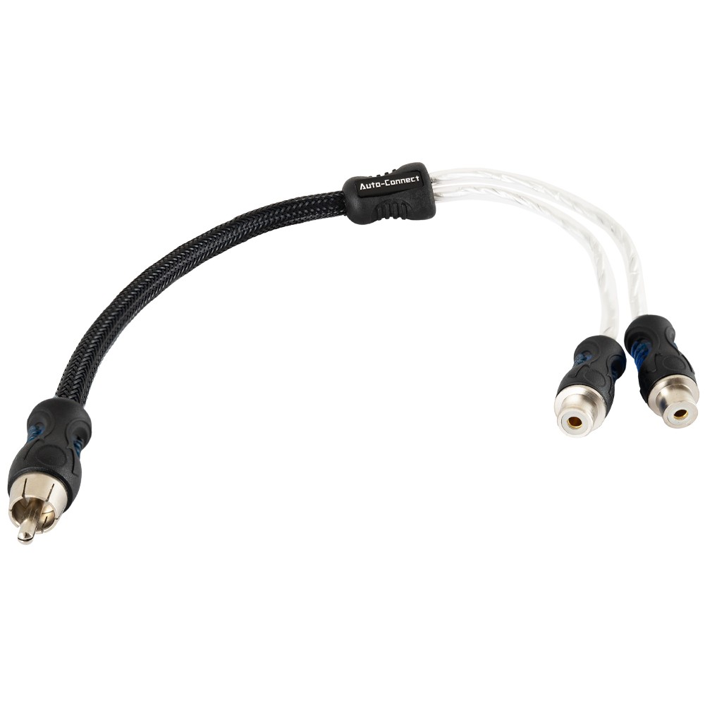 Auto-Connect Twisted RCA Cable High Quality 0.3m Y-Adaptor 2 male, 1 female Auto-Connect 720RCAYL3F ΖΕΥΓΟΣ