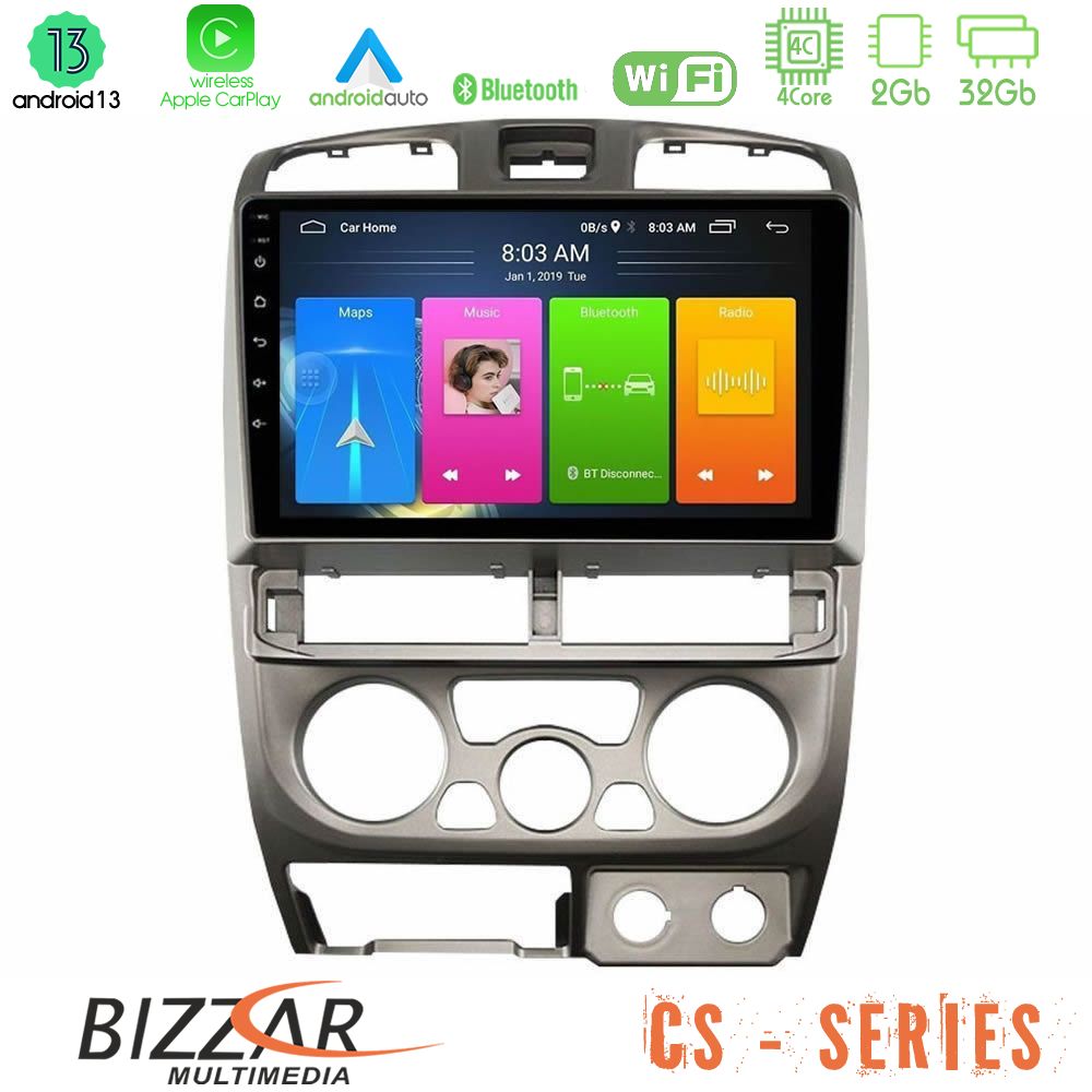 Bizzar cs Series 4core Android13 2+32gb Isuzu d-max 2004-2006 Navigation Multimedia Tablet 9 u-cs-Iz0769