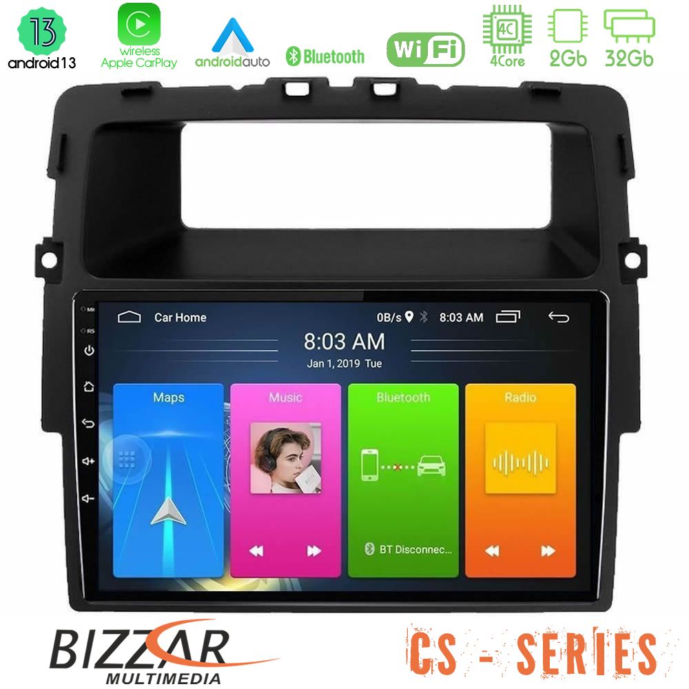 Bizzar cs Series 4core Android13 2+32gb Renault/nissan/opel Navigation Multimedia Tablet 10 u-cs-Rn1338