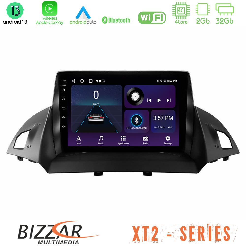 Bizzar xt2 Series 4core Android13 2+32gb Ford c-Max/kuga Navigation Multimedia Tablet 9 u-xt2-Fd0047