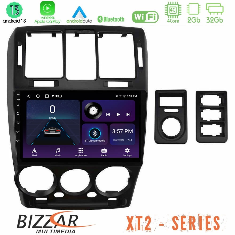 Bizzar xt2 Series 4core Android13 2+32gb Hyundai Getz 2002-2009 Navigation Multimedia Tablet 9 u-xt2-Hy1146