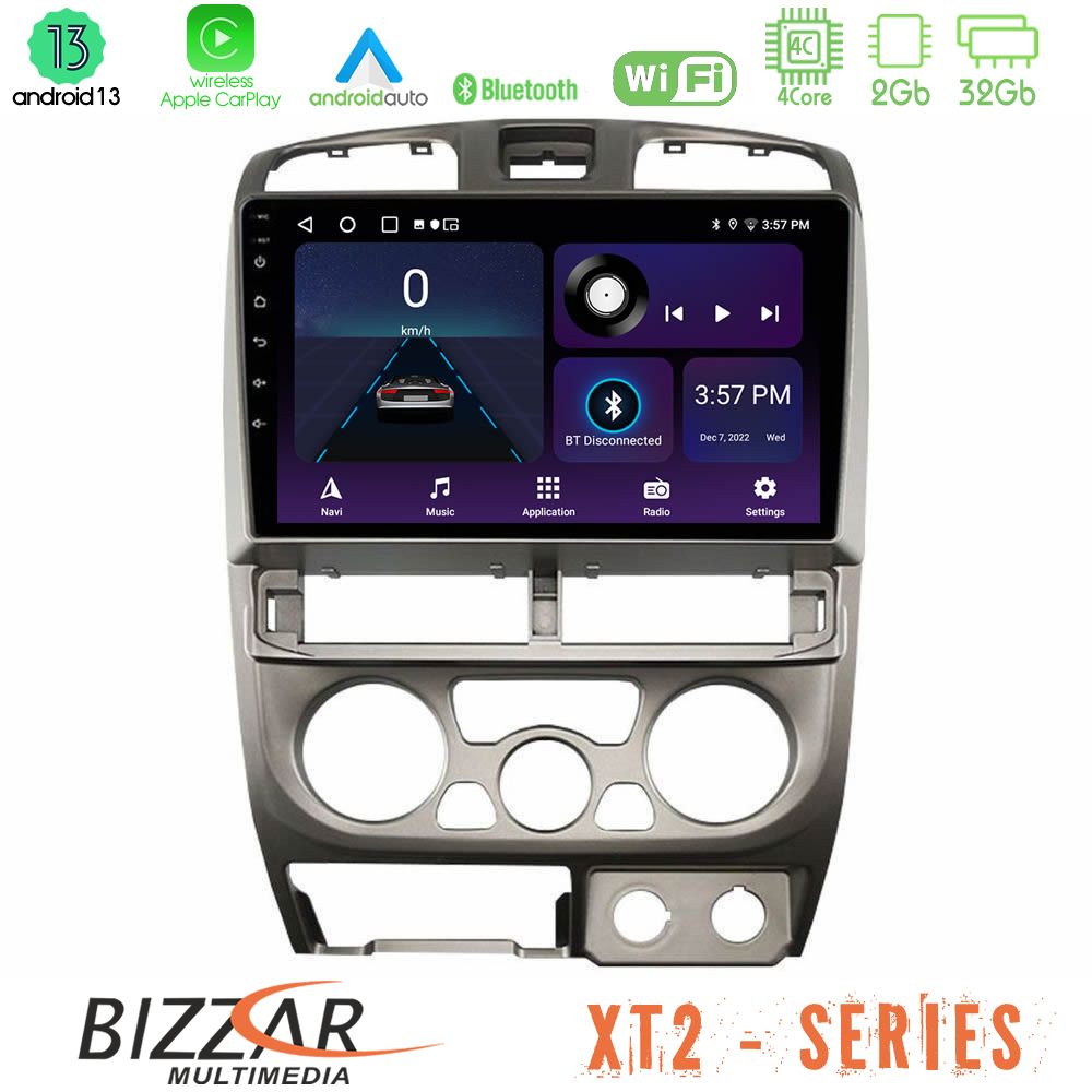 Bizzar xt2 Series 4core Android13 2+32gb Isuzu d-max 2004-2006 Navigation Multimedia Tablet 9 u-xt2-Iz0769