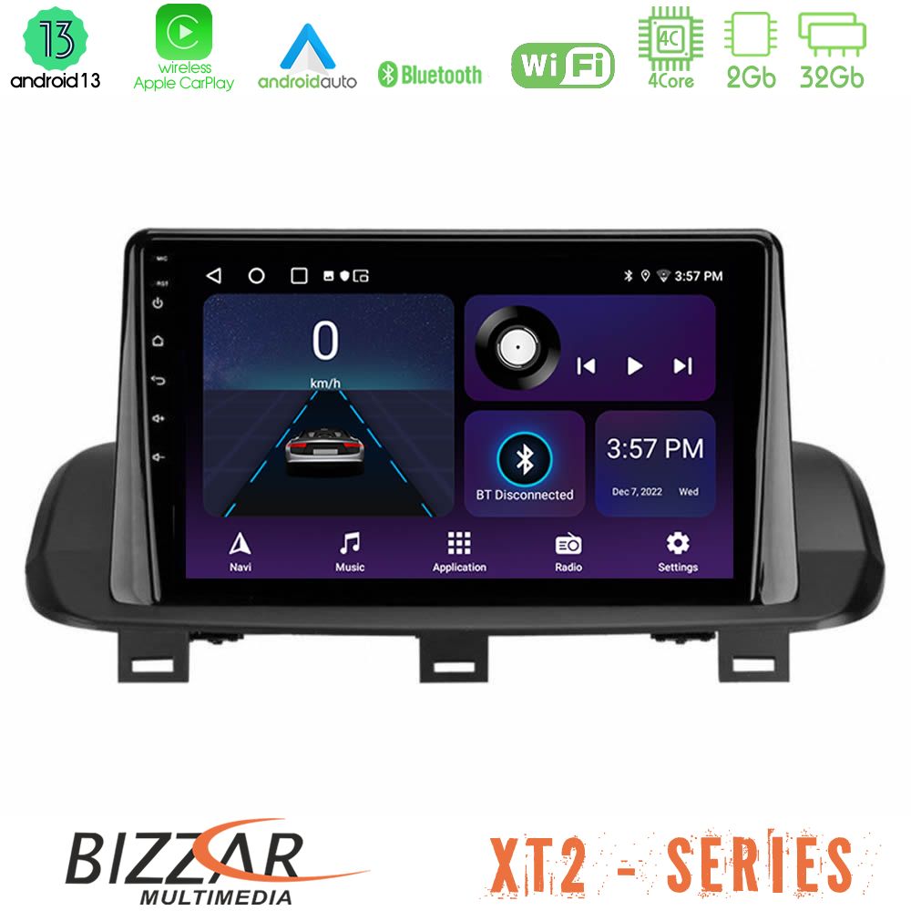 Bizzar xt2 Series 4core Android13 2+32gb Nissan Qashqai j12 &Amp; x-Trail t33 Navigation Multimedia Tablet 10 u-xt2-Ns2114