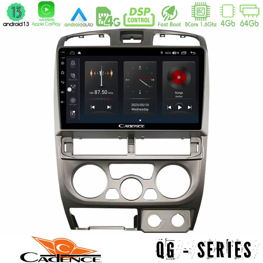 Cadence qg Series 8core Android13 4+64gb Isuzu d-max 2004-2006 Navigation Multimedia Tablet 9 u-qg-Iz0769