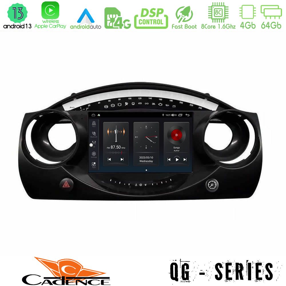 Cadence qg Series 8core Android13 4+64gb Mini Cooper r50 Navigation Multimedia Tablet 9 u-qg-Mn1521