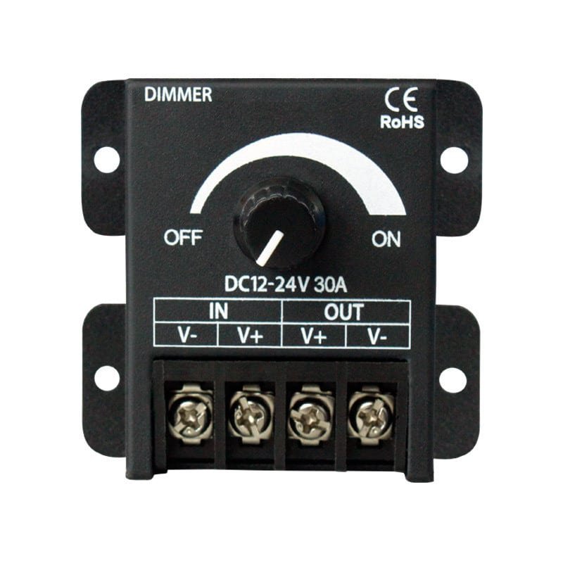 LED Dimmer Μονού χρώματος 12-24VDC 360W/720W