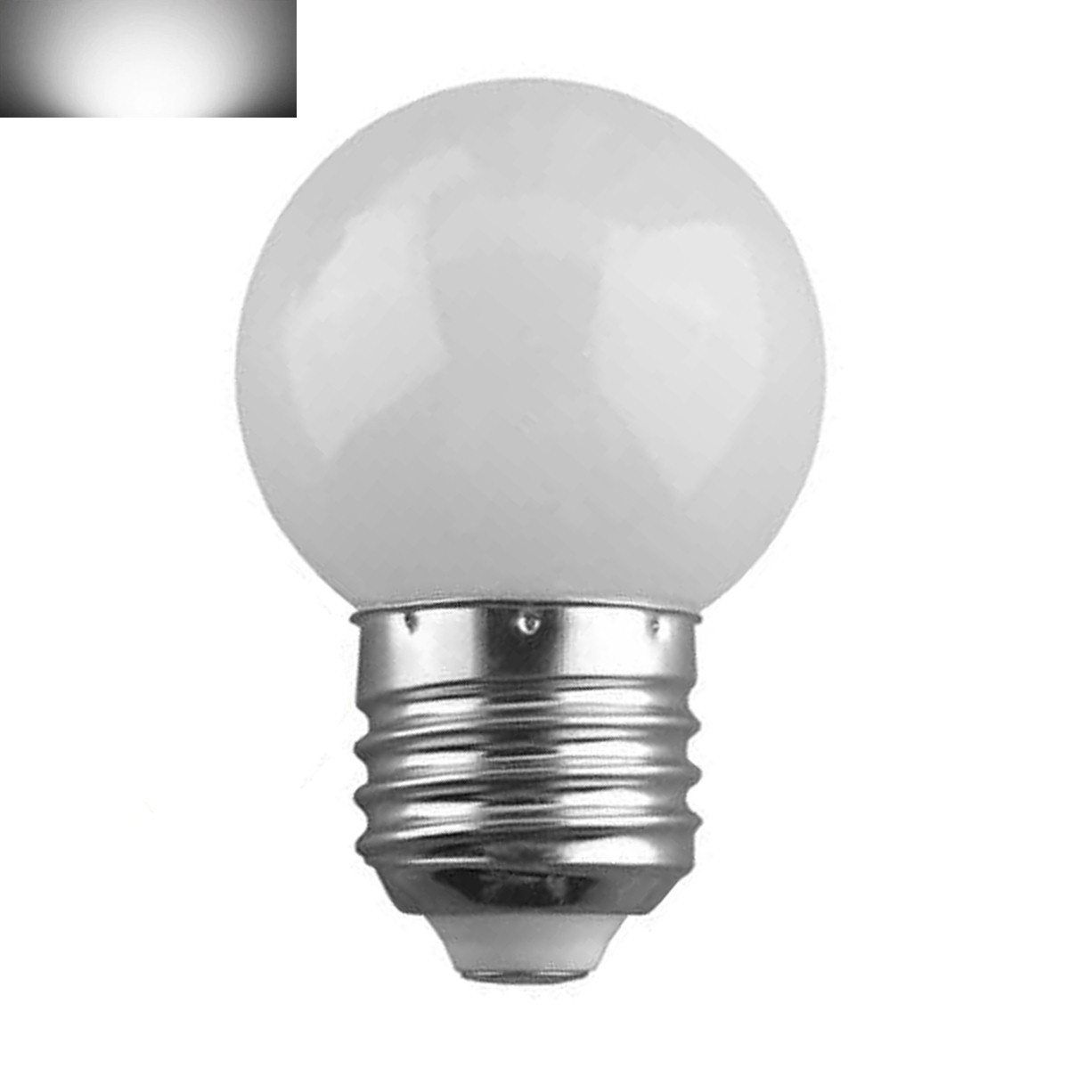 100091CW Λάμπα LED E27 G45 Γλομπάκι 2W 130lm 260° AC 220-240V IP20 Φ4.5 x Υ6.9cm Ψυχρό Λευκό 6000K - 2 Χρόνια Εγγύηση