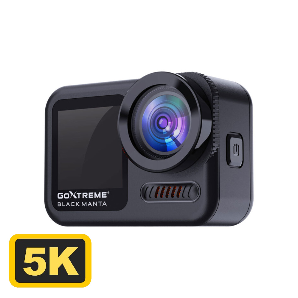 GOXTREME 5K WATERPROOF DUAL SCREEN BLACK MANTA