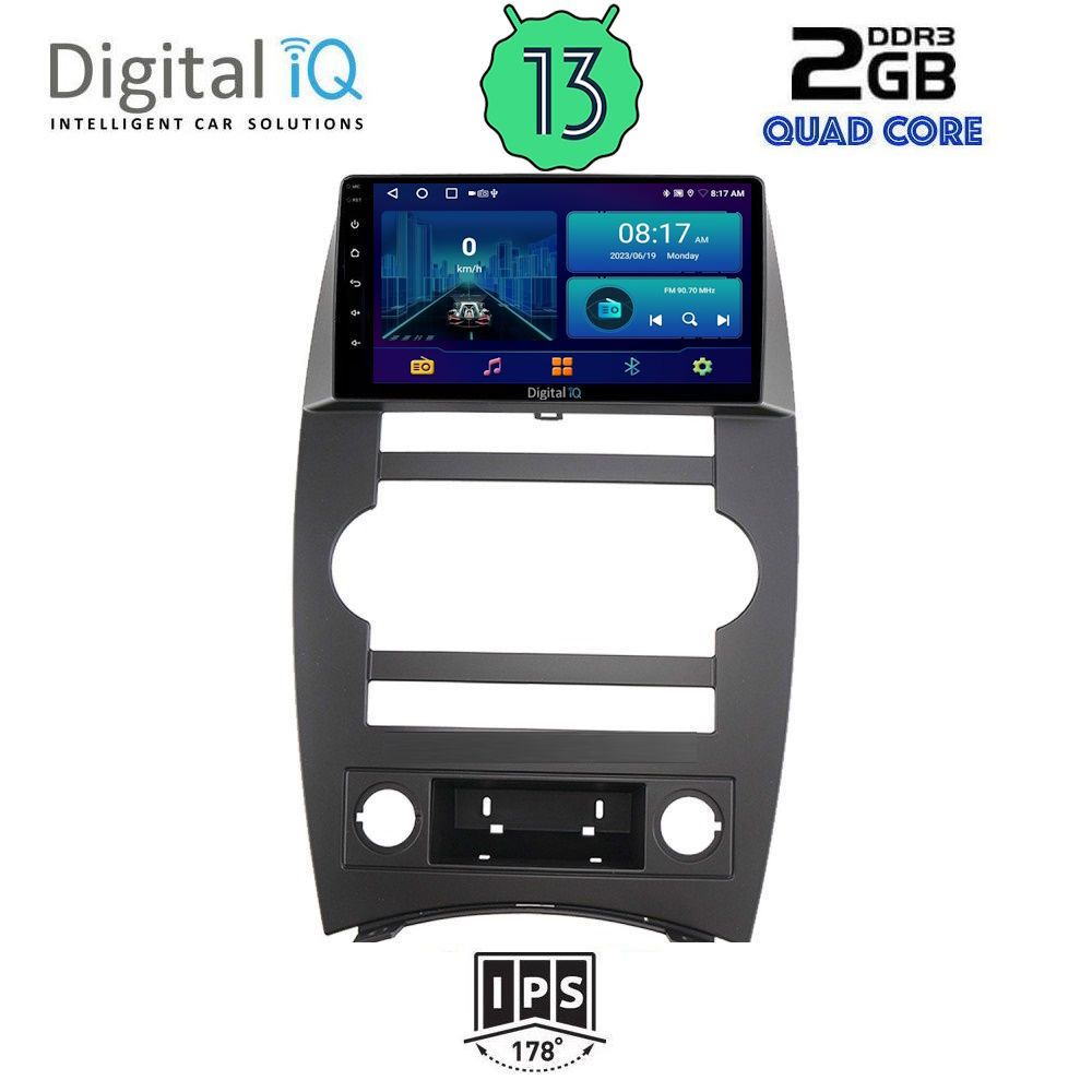 DIGITAL IQ BXB 1274_GPS (9inc) MULTIMEDIA TABLET for JEEP COMMANDER mod. 2007-2009