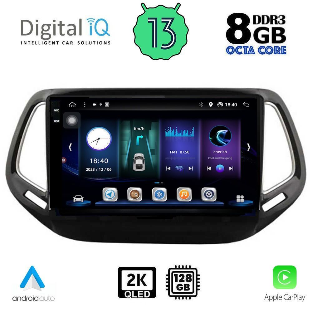 DIGITAL IQ BXD 11278_CPA (10inc) MULTIMEDIA TABLET for JEEP COMPASS mod. 2016-2021