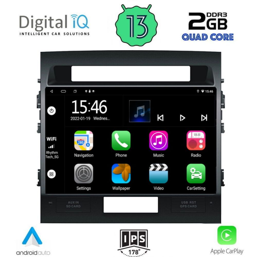 DIGITAL IQ RSB 2724_CPA (9inc) MULTIMEDIA TABLET for TOYOTA LANDCRUISER mod. 2008-2015