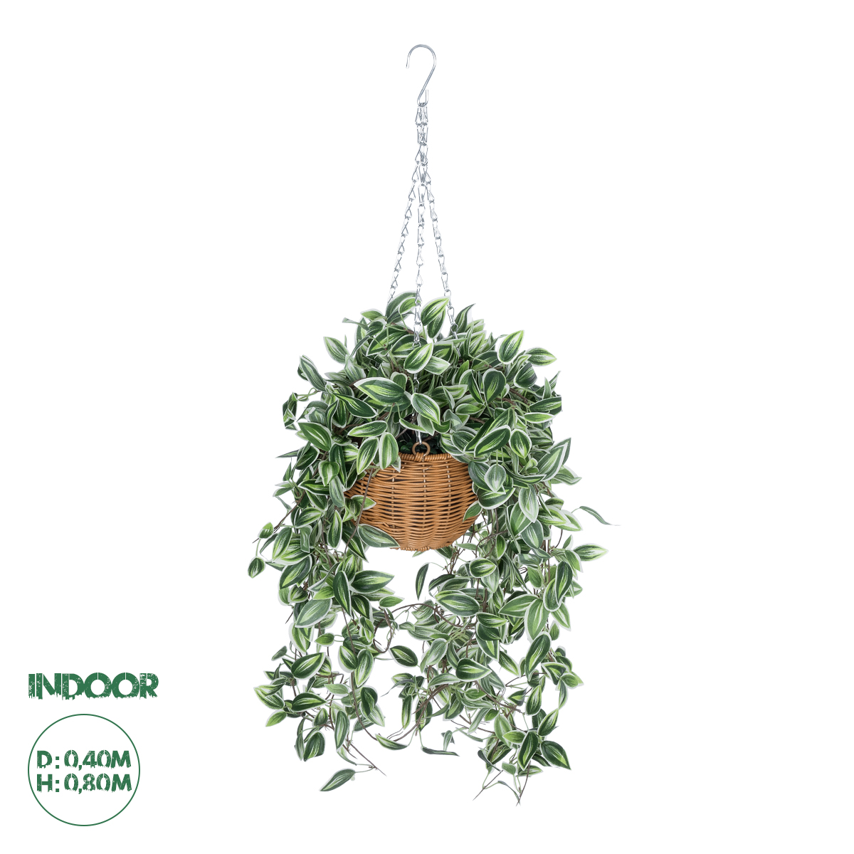 GloboStar® Artificial Garden GOLDEN BELL WILLOW HANGING PLANT 20627 Τεχνητό Κρεμαστό Διακοσμητικό Φυτό Ιτίας Y80cm