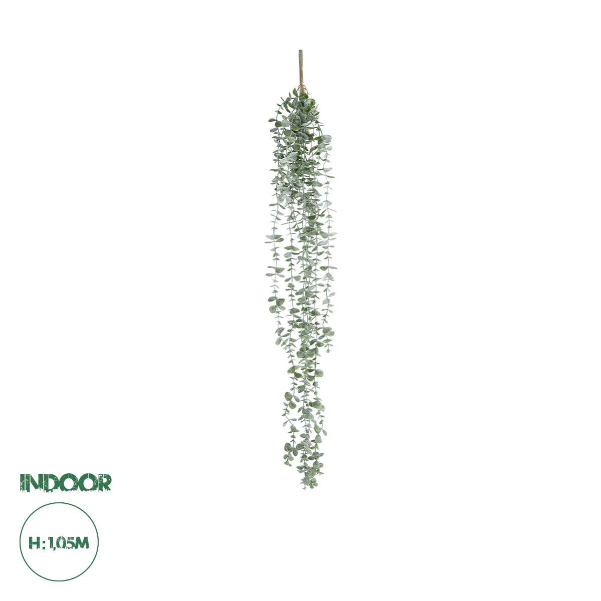 GloboStar® Artificial Garden HANGING EUCALYPTUS 20807 Τεχνητό Διακοσμητικό Κρεμαστό Φυτό Ευκάλυπτος Μ16 x Π9 x Υ105cm