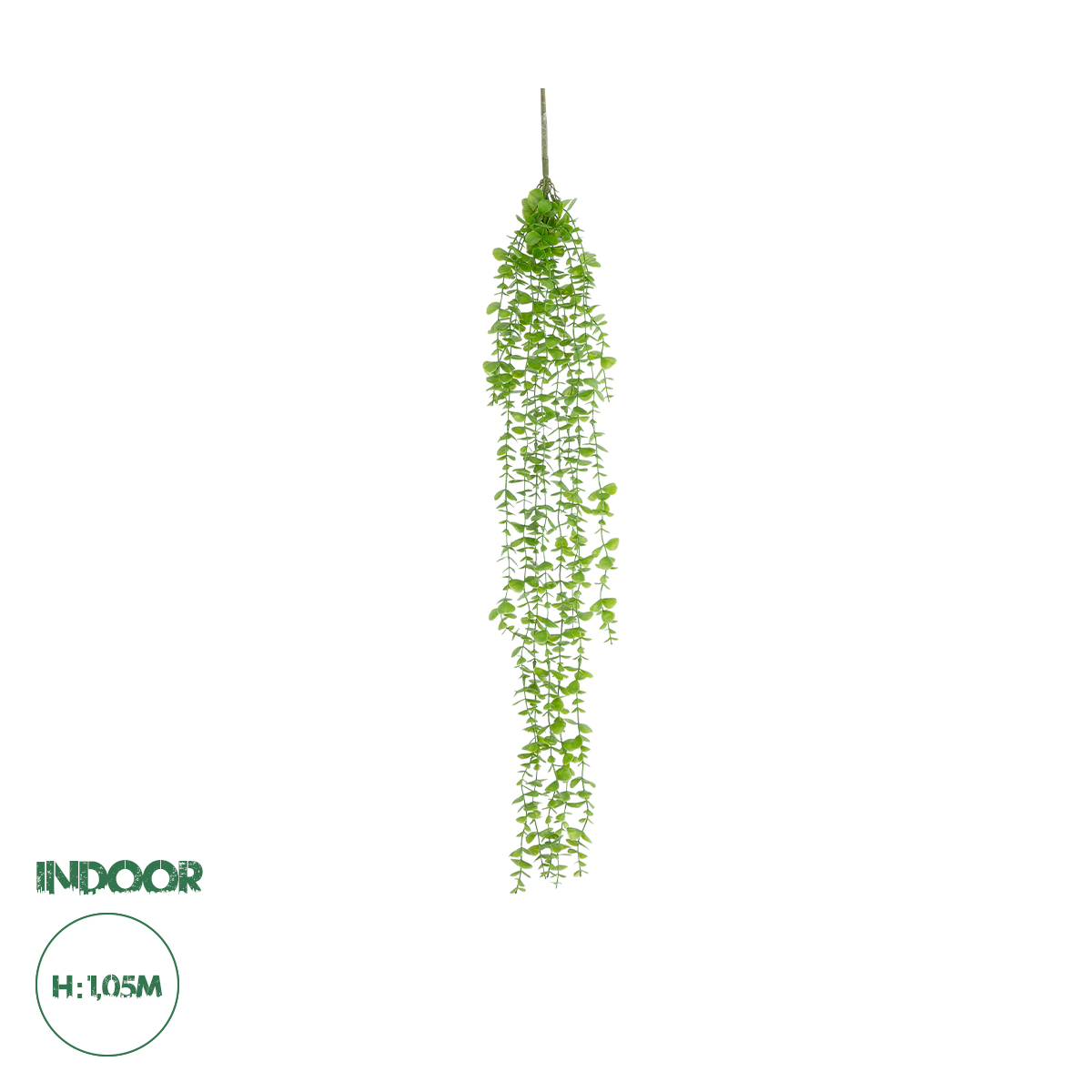 GloboStar® Artificial Garden HANGING EUCALYPTUS 20812 Τεχνητό Διακοσμητικό Κρεμαστό Φυτό Ευκάλυπτος Μ16 x Π9 x Υ105cm