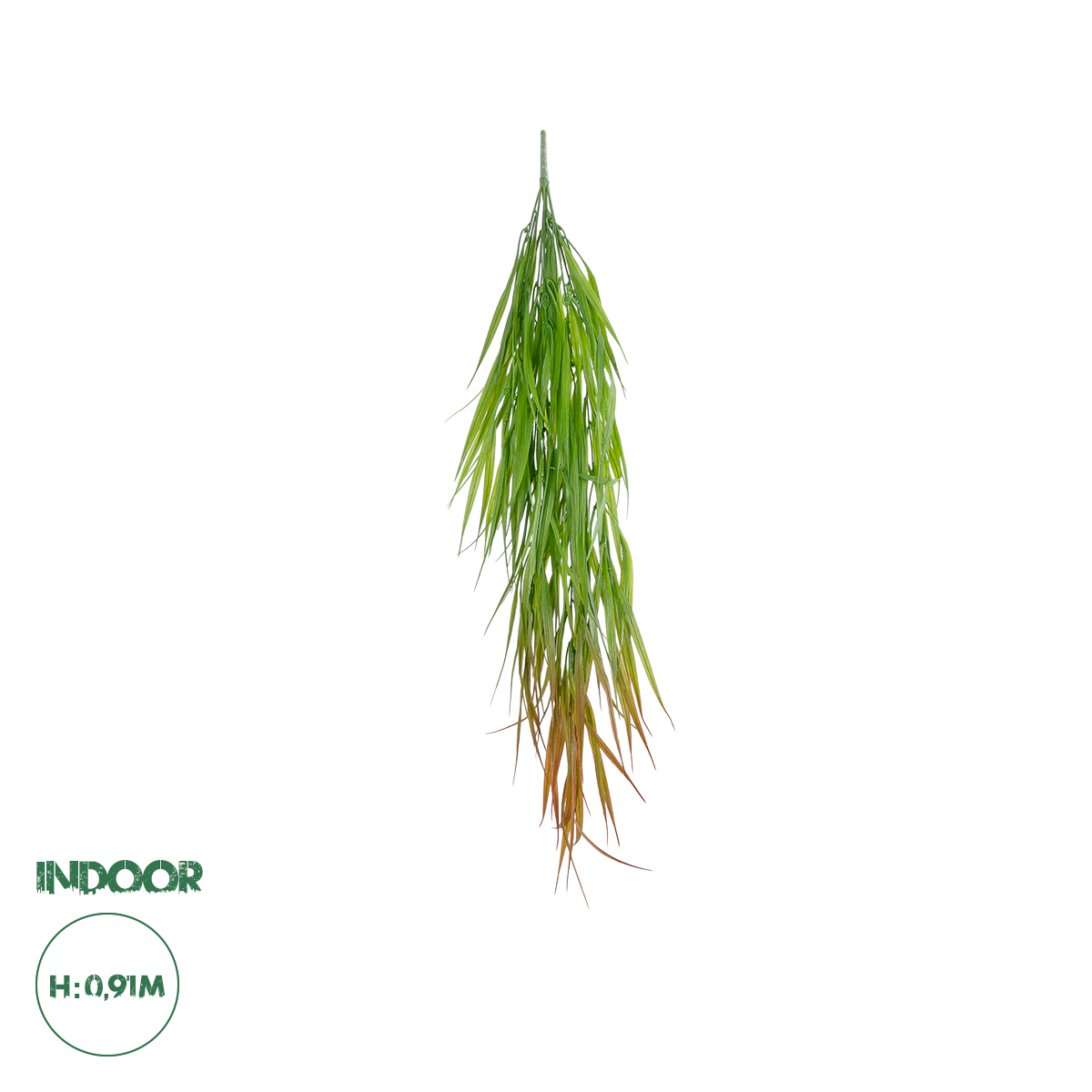 GloboStar® Artificial Garden HANGING CORN GRASS 20826 Τεχνητό Διακοσμητικό Κρεμαστό κλαδί Καλαμπόκι Μ23 x Π10 x Υ91cm