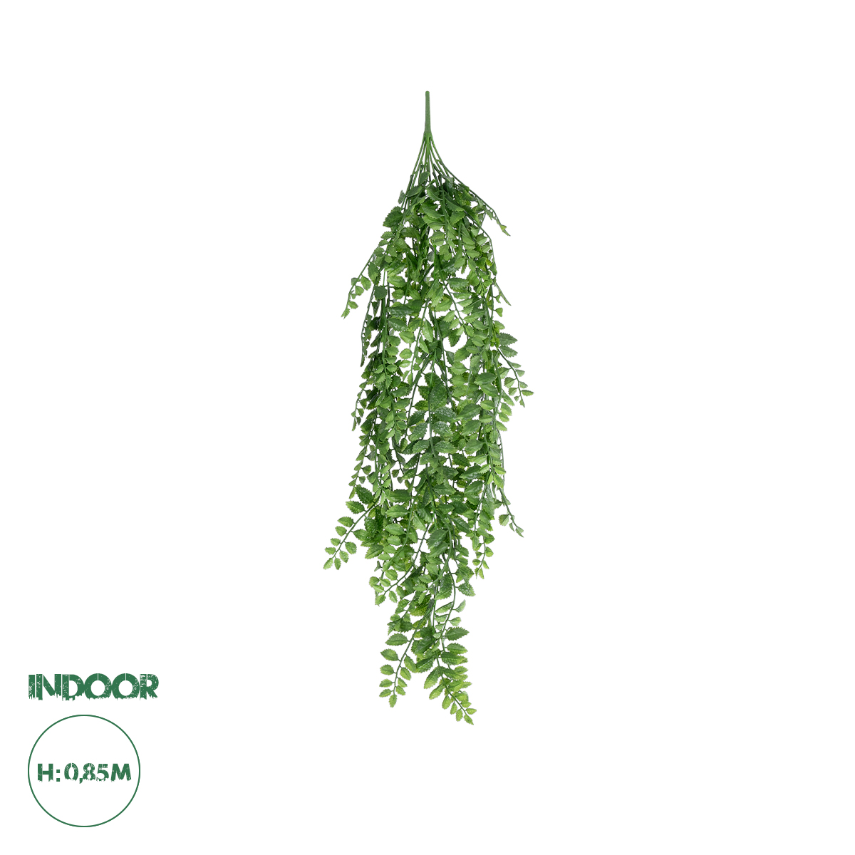 GloboStar® Artificial Garden HANGING FERN BRANCH 20829 Τεχνητό Διακοσμητικό Κρεμαστό κλαδί Φτέρης Μ30 x Π10 x Υ85cm