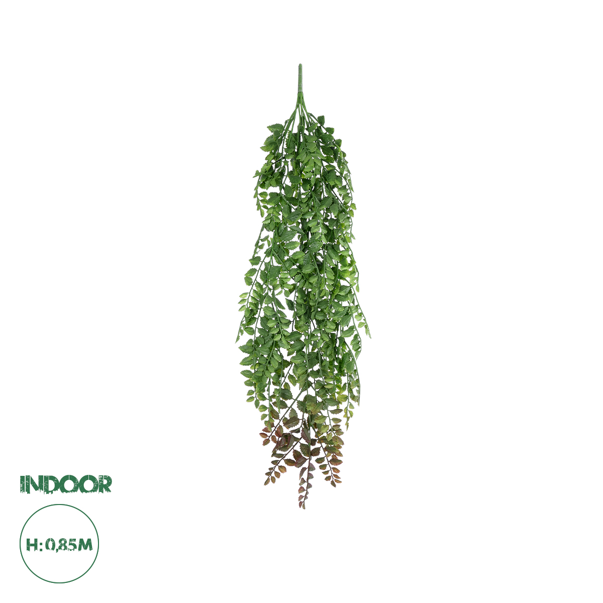 GloboStar® Artificial Garden HANGING FERN BRANCH 20830 Τεχνητό Διακοσμητικό Κρεμαστό κλαδί Φτέρης Μ30 x Π10 x Υ85cm