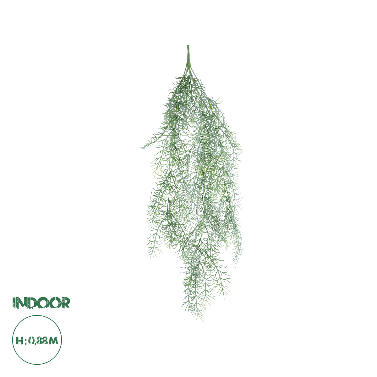 GloboStar® Artificial Garden HANGING FOENICULUM 20851 Τεχνητό Διακοσμητικό Κρεμαστό Φυτό Φοινίκουλο Μ30 x Π12 x Υ88cm