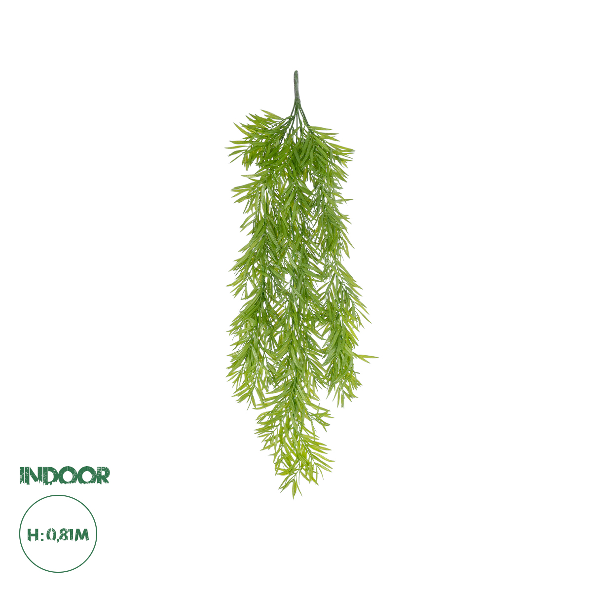 GloboStar® Artificial Garden HANGING BARLEY 20857 Τεχνητό Διακοσμητικό Κρεμαστό Φυτό Κριθάρι Μ26 x Π15 x Υ81cm