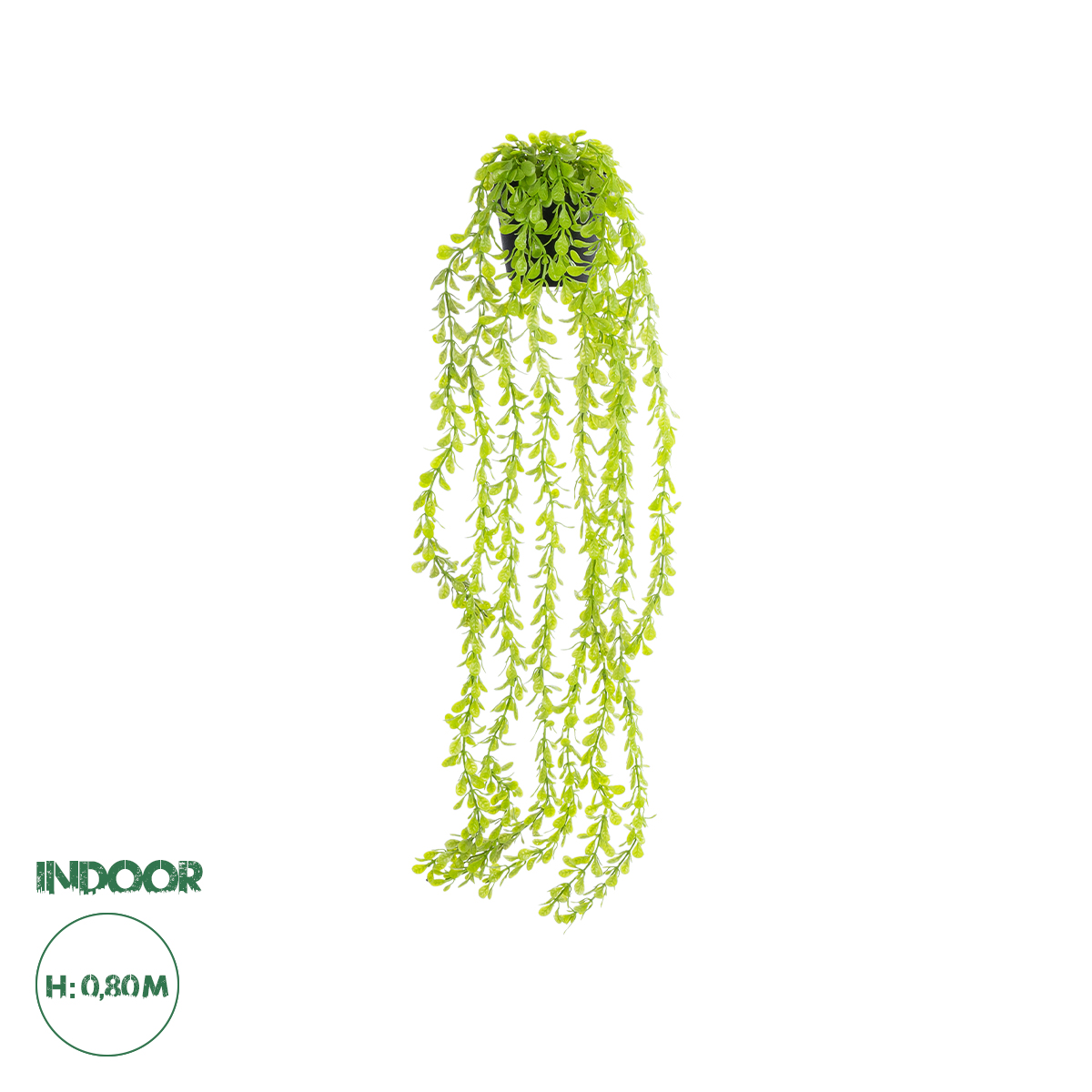 GloboStar® Artificial Garden HANGING MYRTLE 20881 - Τεχνητό Κρεμαστό Διακοσμητικό Φυτό Μυρτιά Φ21 x Y80cm