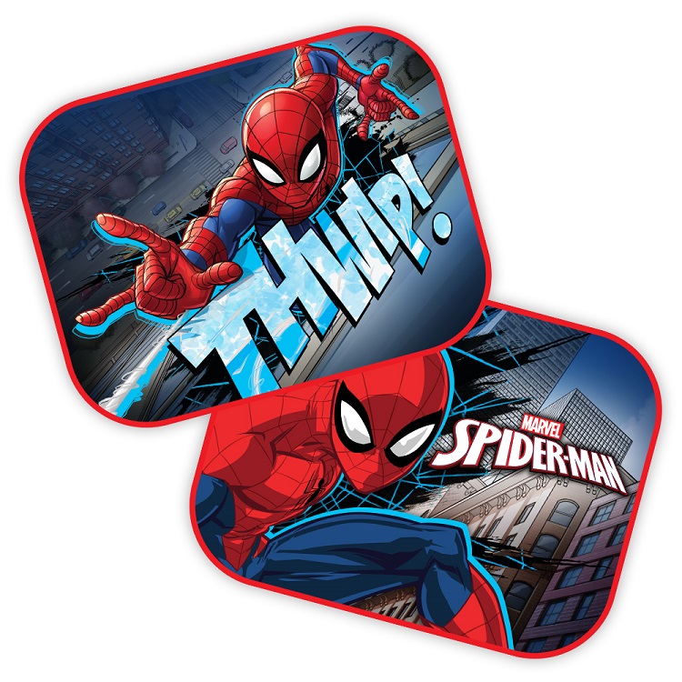 S59323/AM ΗΛΙΟΠΡΟΣΤΑΣΙΕΣ ΠΛΑΙΝΕΣ SPIDERMAN ΜΕ ΒΕΝΤΟΥΖΑ 44x35cm AMIO - 2 Τεμ.