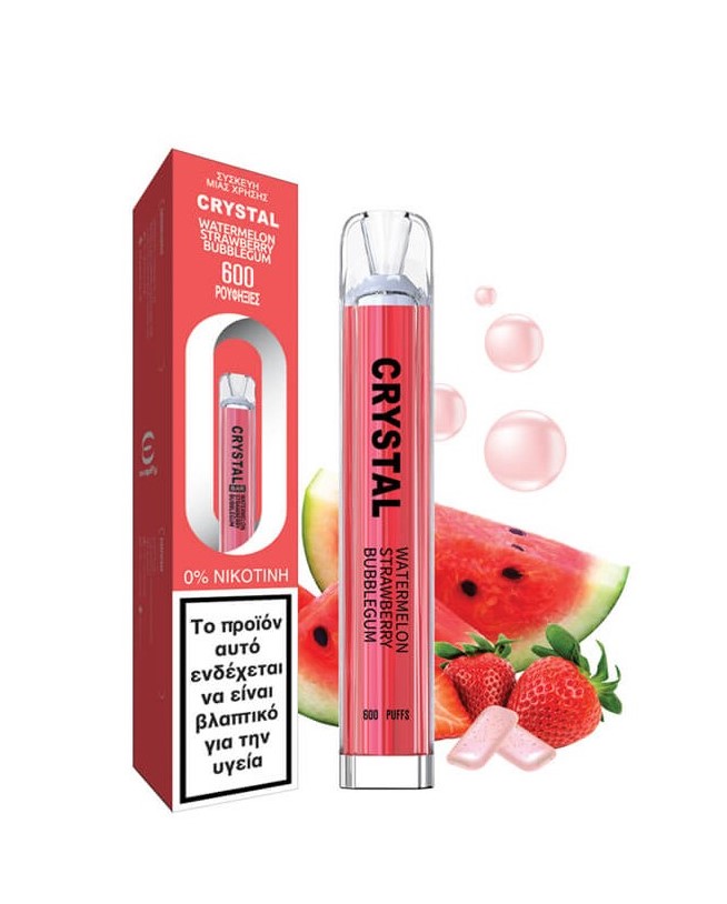 Crystal Bar Watermelon strawberry bubble gum 2ml 0mg