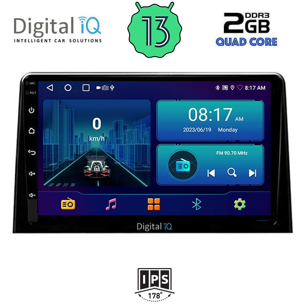 DIGITAL IQ BXB 1082_GPS (10inc) MULTIMEDIA TABLET for CITROEN BERLINGO – OPEL COMBO – PEUGEOT PARTNER – TOYOTA PROACE mo. 2018>