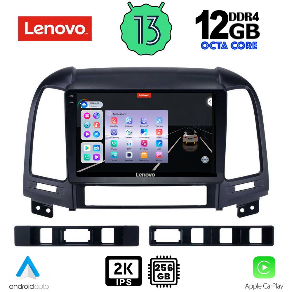 LENOVO SSZ 12239_CPA (9inc) MULTIMEDIA TABLET for HYUNDAI SANTA FE mod. 2005-2013