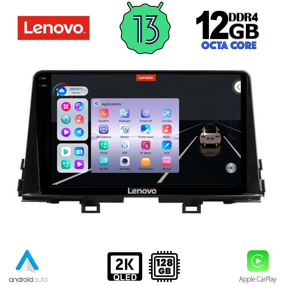 LENOVO SSZ 12309_CPA (9inc) MULTIMEDIA TABLET for KIA PICANTO mod. 2017-2021