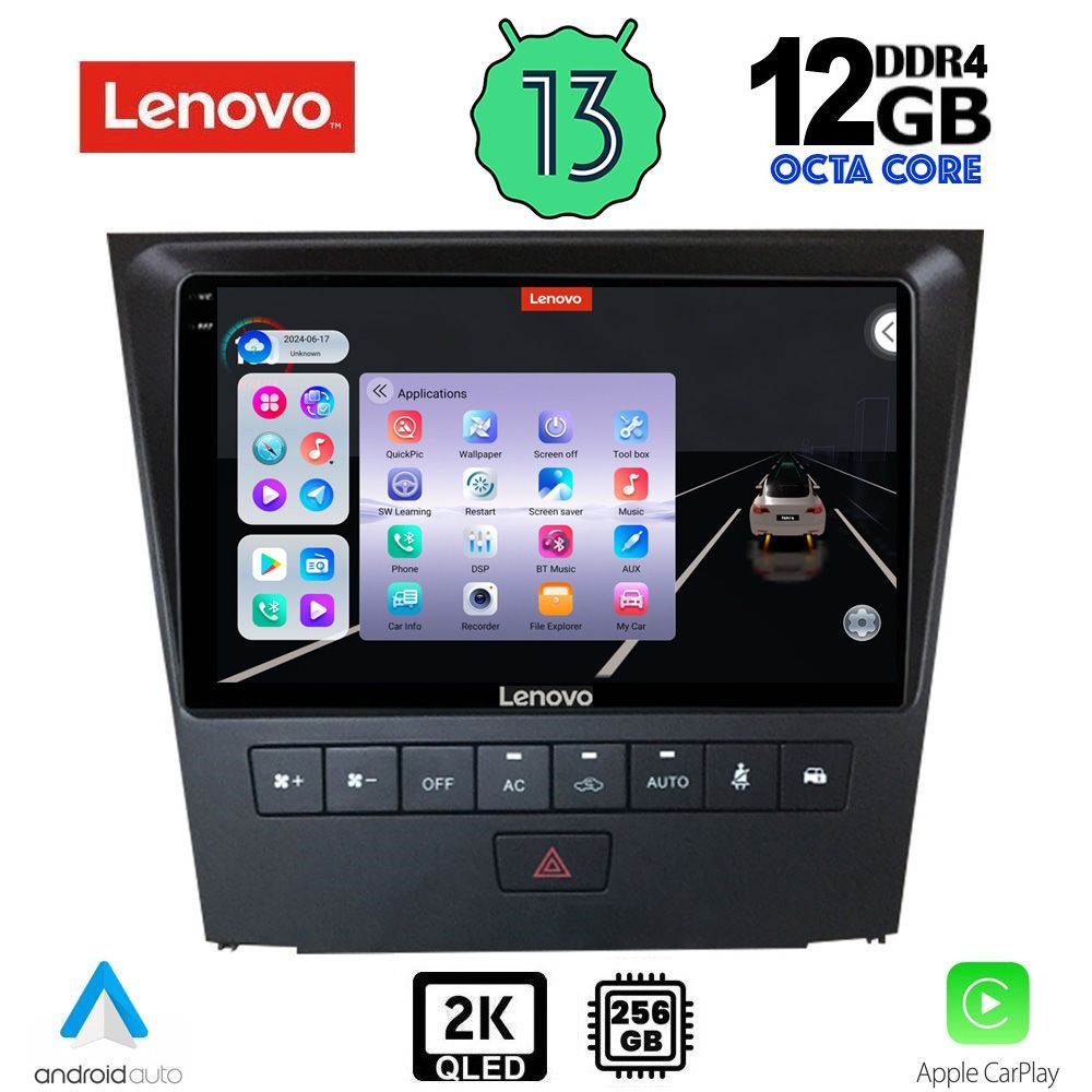 LENOVO SSZ 12341_CPA (9inc) MULTIMEDIA TABLET for LEXUS GS mod. 2004-2011