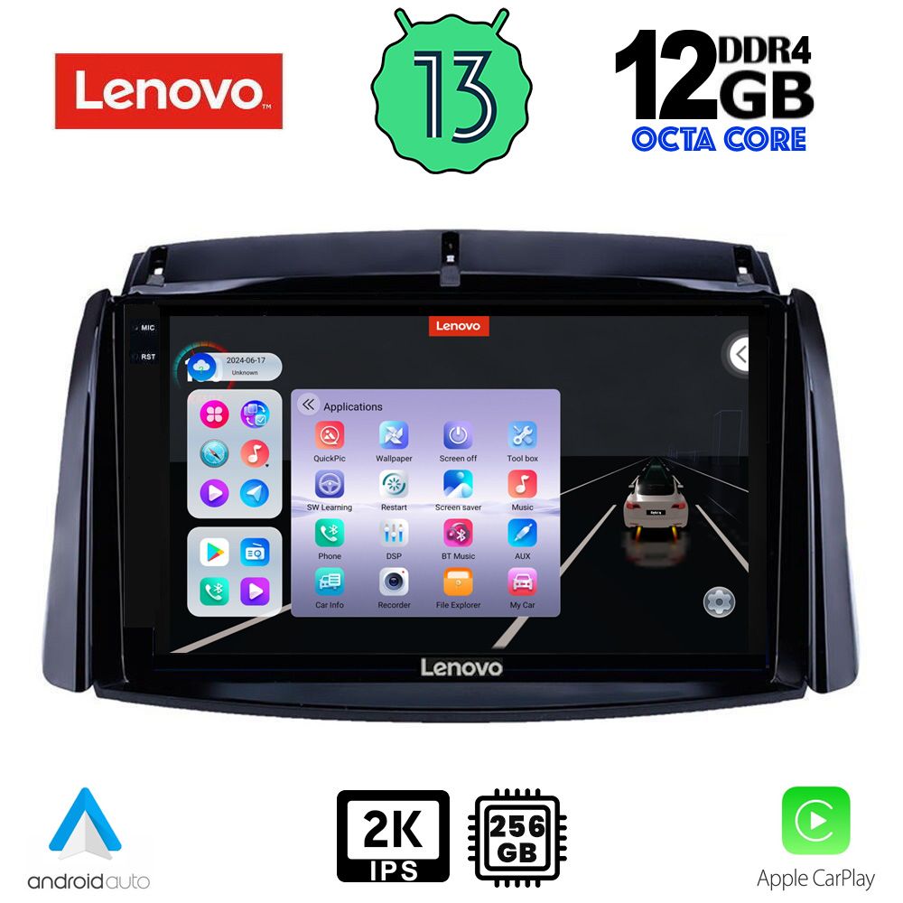 LENOVO SSZ 12551_CPA (9inc) MULTIMEDIA TABLET for RENAULT KOLEOS mod. 2006-2016