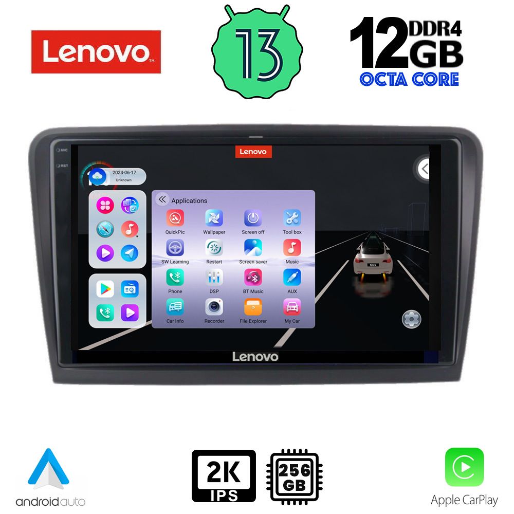 LENOVO SSZ 12601_CPA (9inc) MULTIMEDIA TABLET for SKODA RAPID mod. 2012>