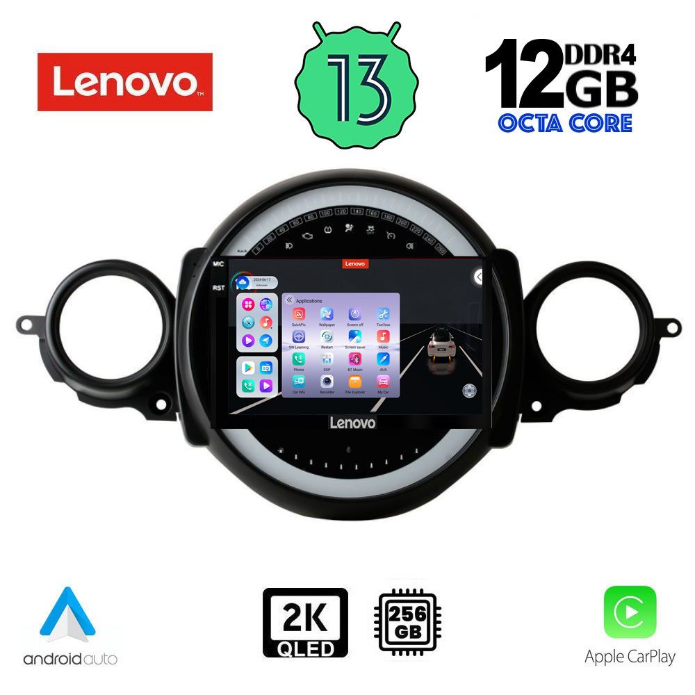 LENOVO SSZ 12064_CPA (9inc) MULTIMEDIA TABLET for MINI COOPER (R56-R57) mod. 2006-2014 - CLUBMAN (R55) mod. 2007-2014