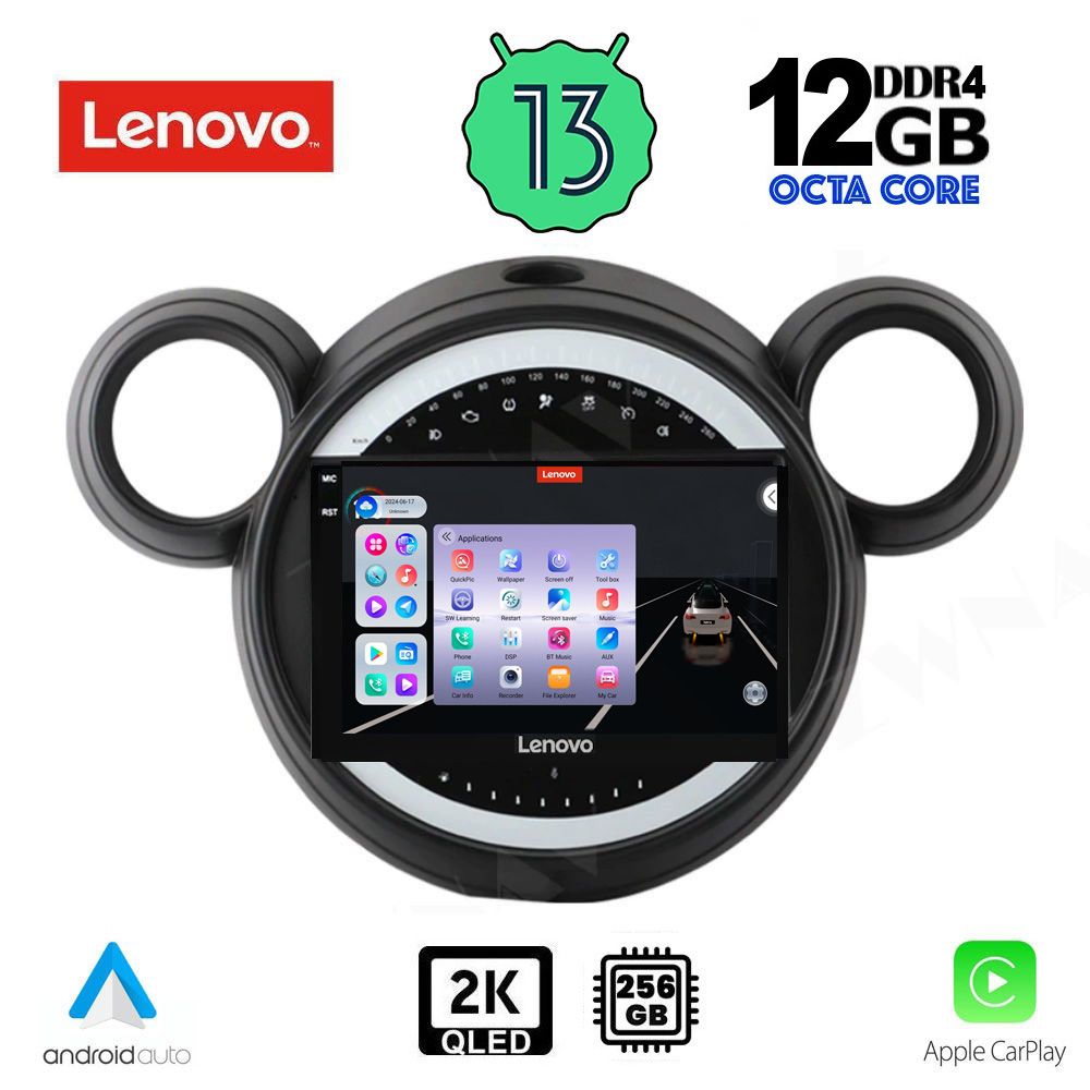 LENOVO SSZ 12065_CPA (9inc) MULTIMEDIA TABLET for MINI COUNTRYMAN (R60) mod. 2010-2016 - PACEMAN (R61) mod. 2013-2016