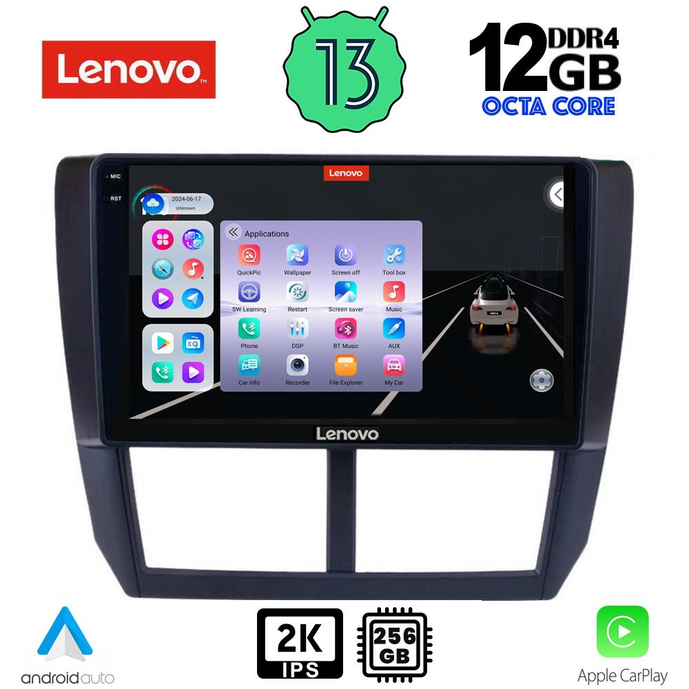 LENOVO SSZ 12662_CPA (9inc) MULTIMEDIA TABLET for SUBARU FORESTER - IMPREZA - XV mod. 2008-2013