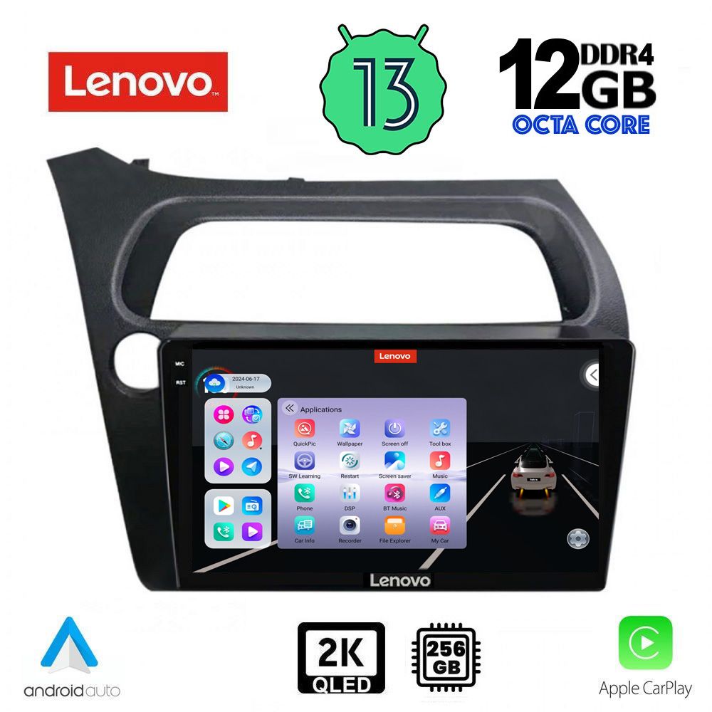 LENOVO SSZ 12189_CPA (9inc) MULTIMEDIA TABLET for HONDA CIVIC 3D-5D mod. 2006-2012