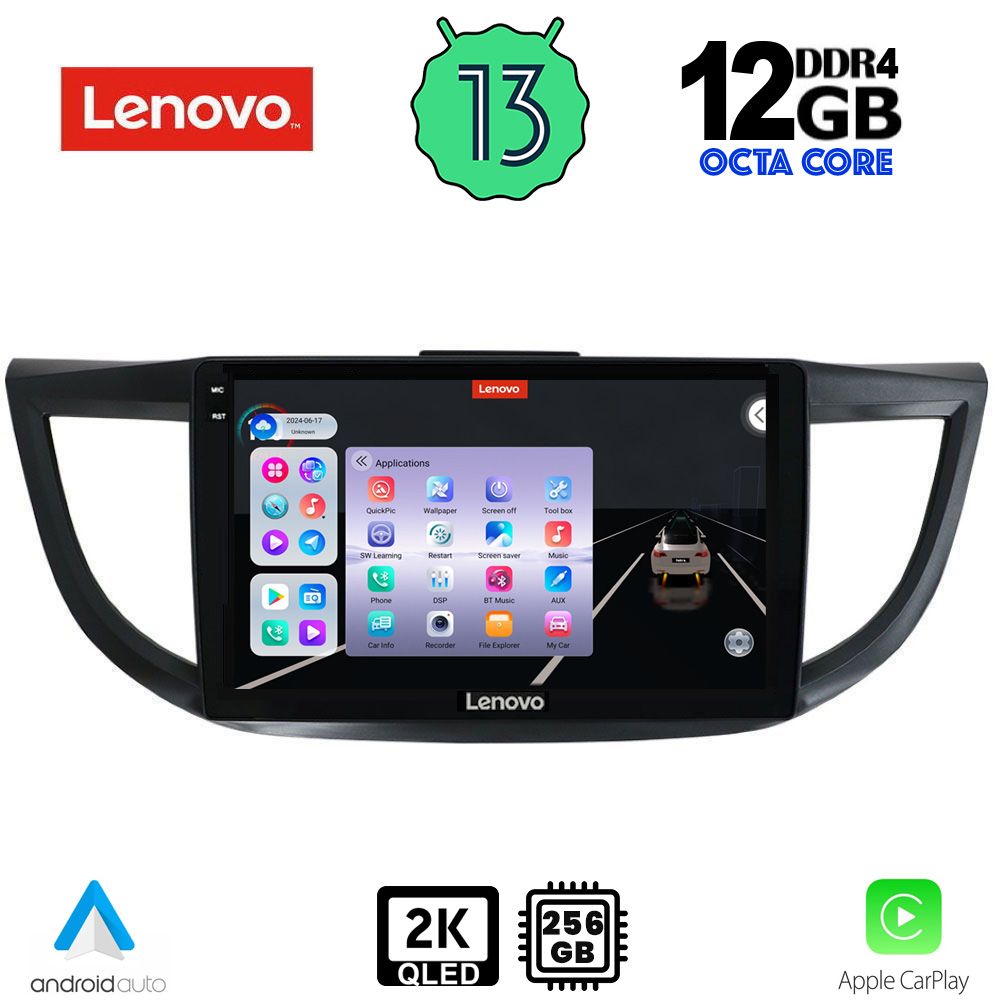 LENOVO SSZ 12198_CPA (10inc) MULTIMEDIA TABLET for HONDA CRV mod. 2013-2017