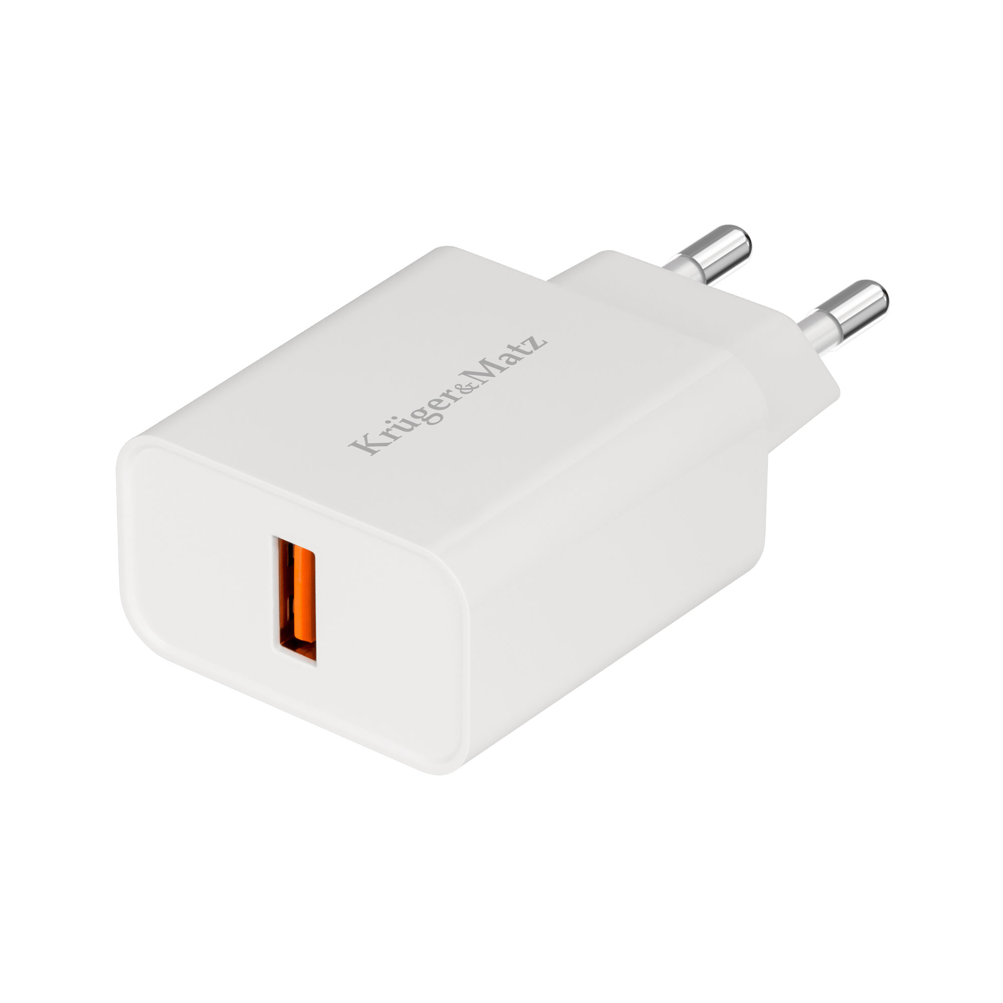 KM0851 . Φορτιστής USB-A 18W με λειτουργία Quick Charge Kruger&Matz