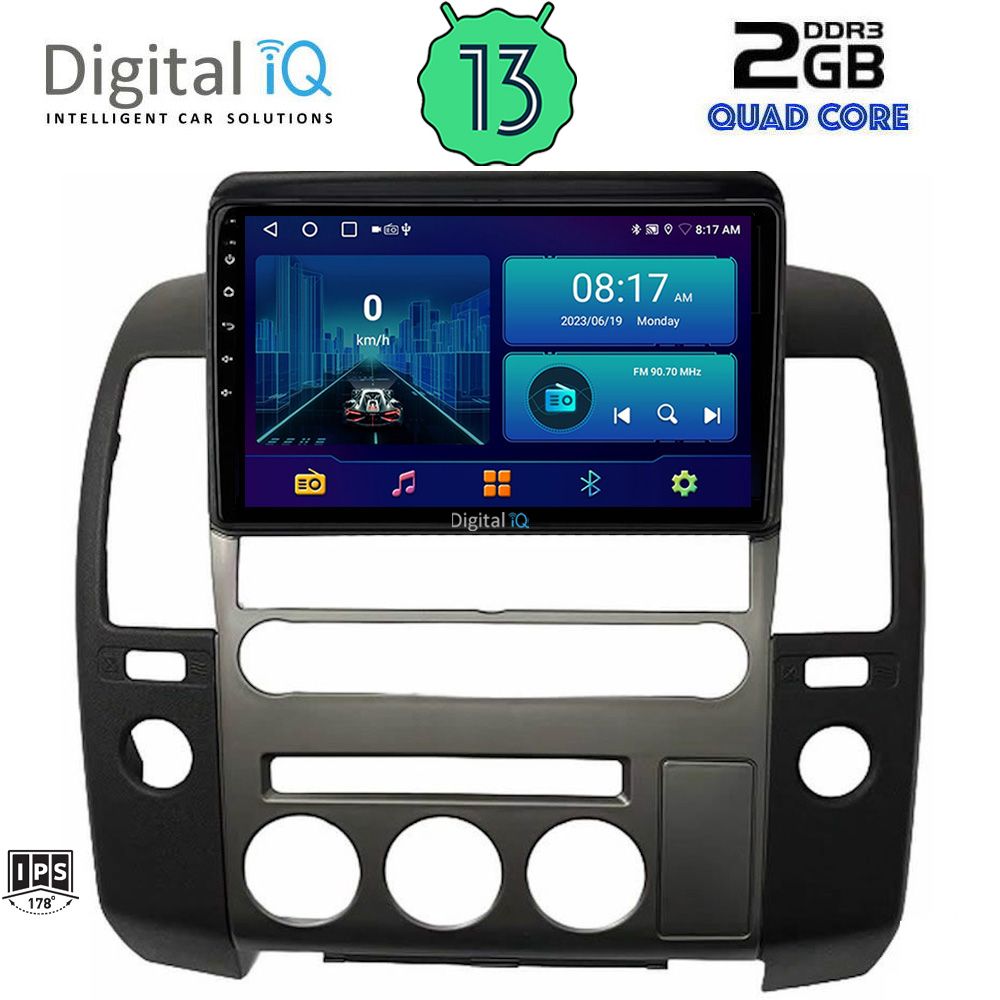 DIGITAL IQ BXB 1454_GPS (ORIG.NAVI) (9inc) MULTIMEDIA TABLET for NISSAN NAVARA D40 mod. 2006-2011 με Original Navi