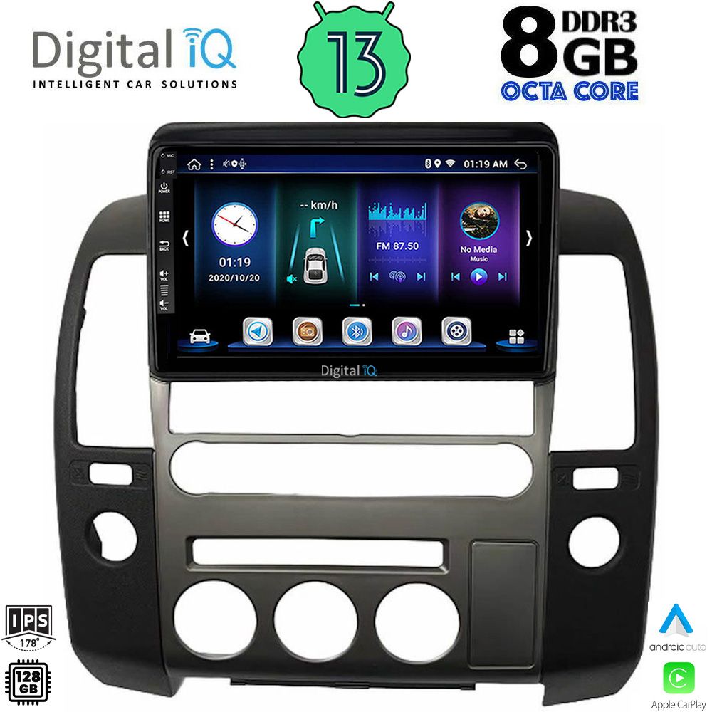 DIGITAL IQ BXD 8454_CPA (ORIG.NAVI) (9inc) MULTIMEDIA TABLET for NISSAN NAVARA D40 mod. 2006-2011 με Original Navi