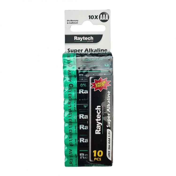 jager ΜΠΑΤΑΡΙΕΣ ΑΛΚΑΛΙΚΕΣ ΑΑΑ/LR03 RAYTECH 10TMX (LR3-RAYTECH/10)