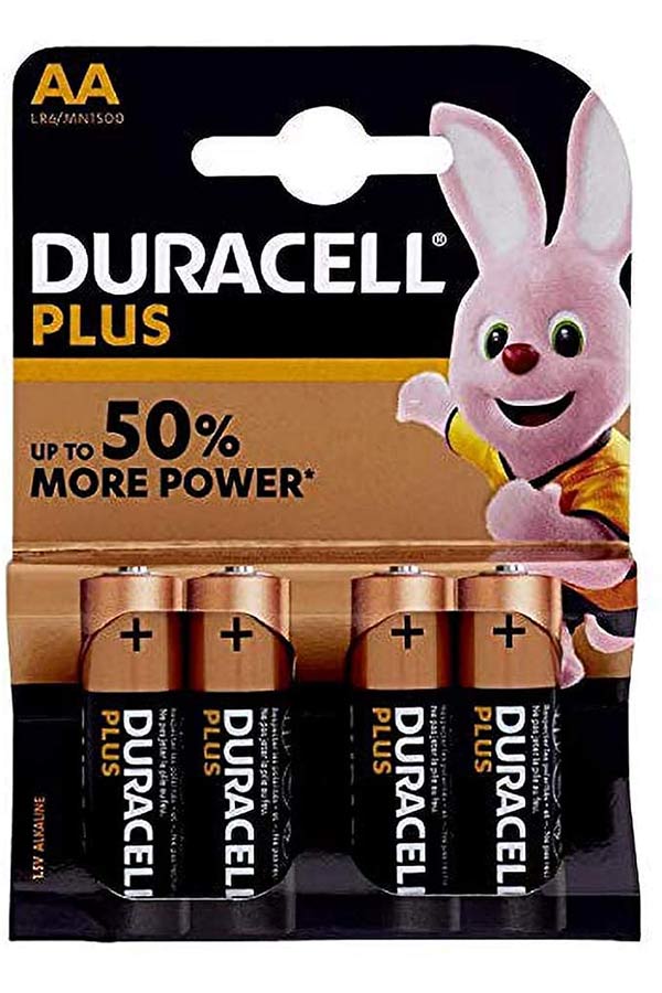 Μπαταρίες αλκαλικές DURACELL plus 4 τεμ AA 1.5V LR6/MN1500