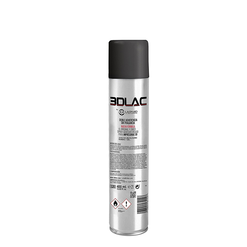 REAL 3DLAC Adhesion Spray 400 ml (ABS, PLA, PETG) (VAR3DPRINTLAC)