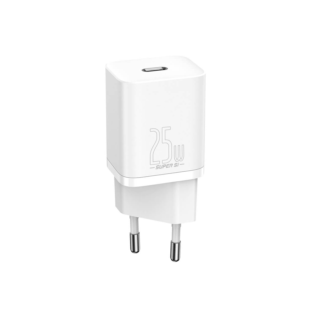 Baseus Super Si 1C Travel Quick Charger White (25W) (CCSP020102) (BASCCSP020102)