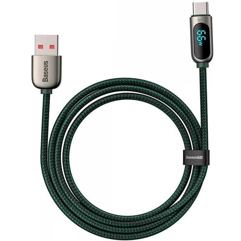 Baseus Display Cable USB to Type-C 66W 2m green (CASX020106) (BASCASX020106)