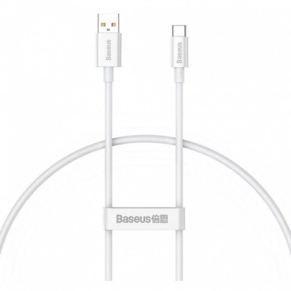 Baseus Cable USB do USB-C Superior 100W 0.25m (white) (P10320102214-00) (BASP10320102214-00)