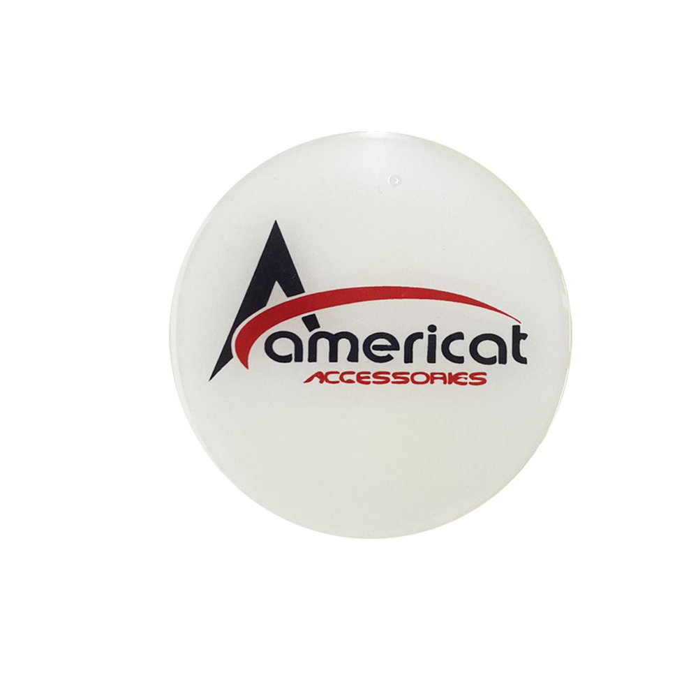 ΑΥΤ.AMERICAT/8 AMERICAT ΜΟΝΟΓΡΑΜΜΑ ΑΥΤΟΚΟΛΛΗΤΑ ΖΑΝΤΩΝ 7,2 cm ΛΕΥΚΟ/ΚΟΚΚΙΝΟ/ΜΑΥΡΟ ΣΜΑΛΤΟΥ - 4 ΤΕΜ.