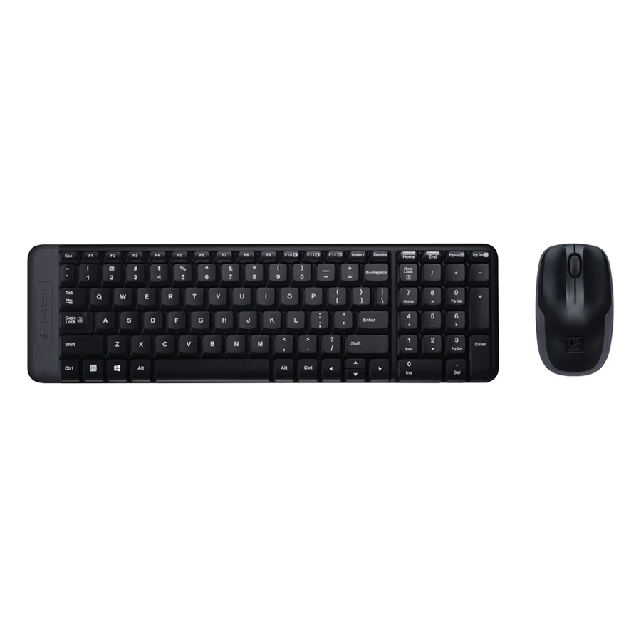 Logitech MK220 Desktop Combo US (Black, Wireless) (LOGMK220US)