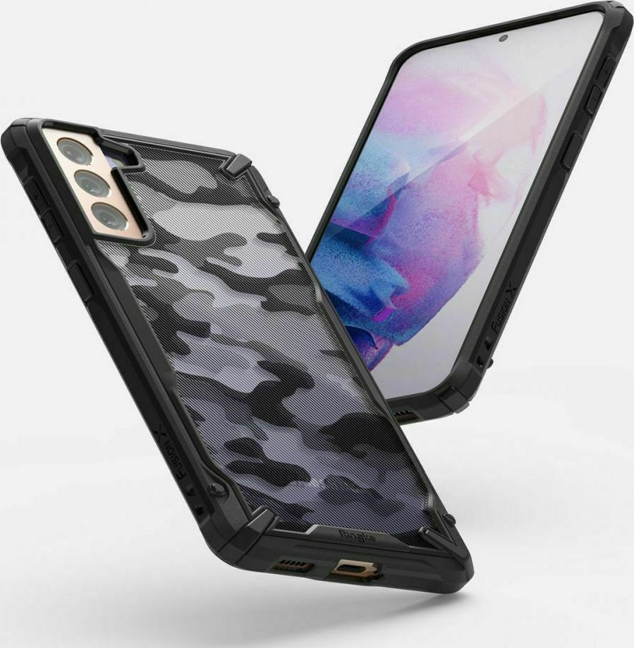 Ringke Fusion X Back Cover Camo Black (Galaxy S21+ 5G)