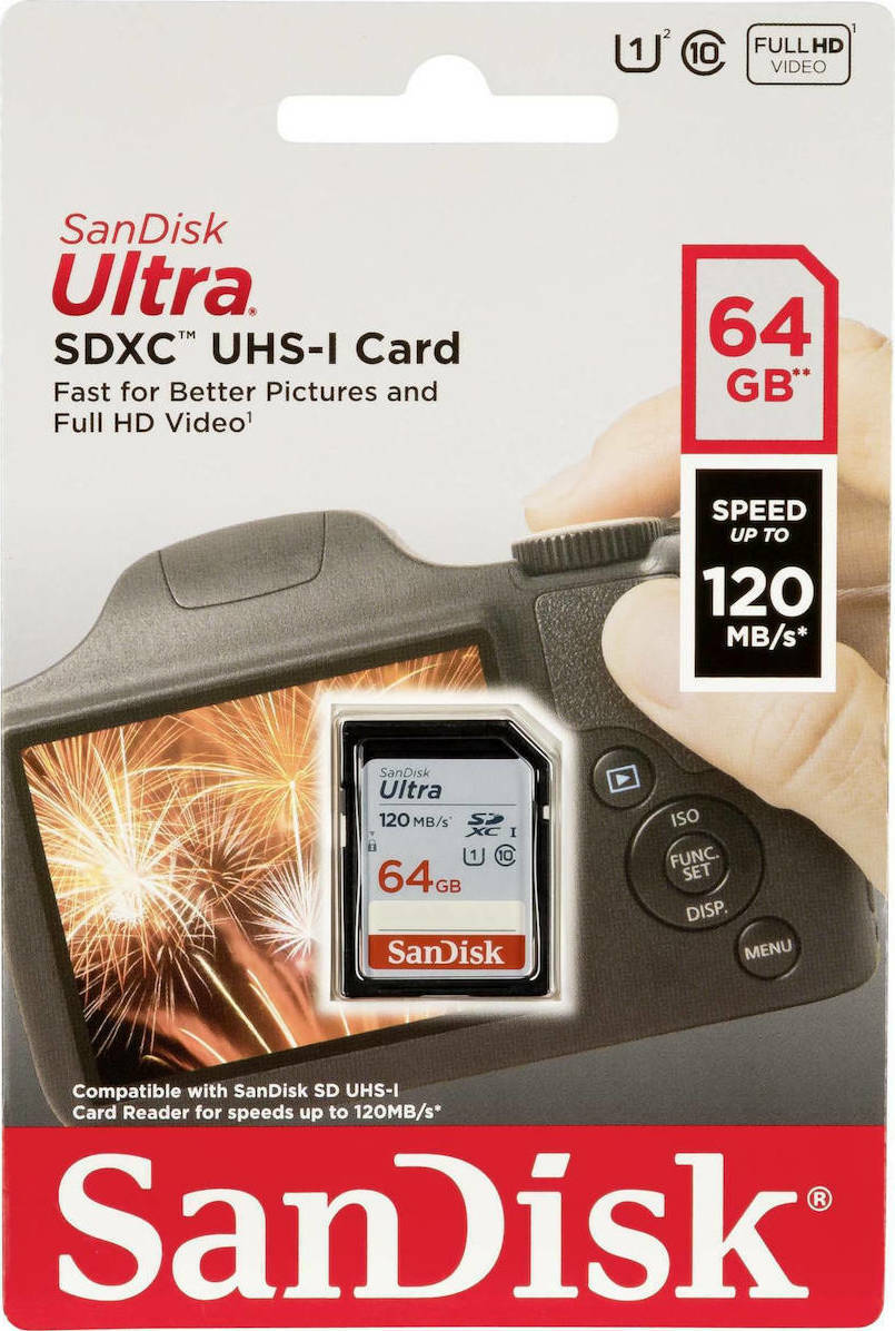 Sandisk Ultra SDXC 64GB U1 (120MB/s)